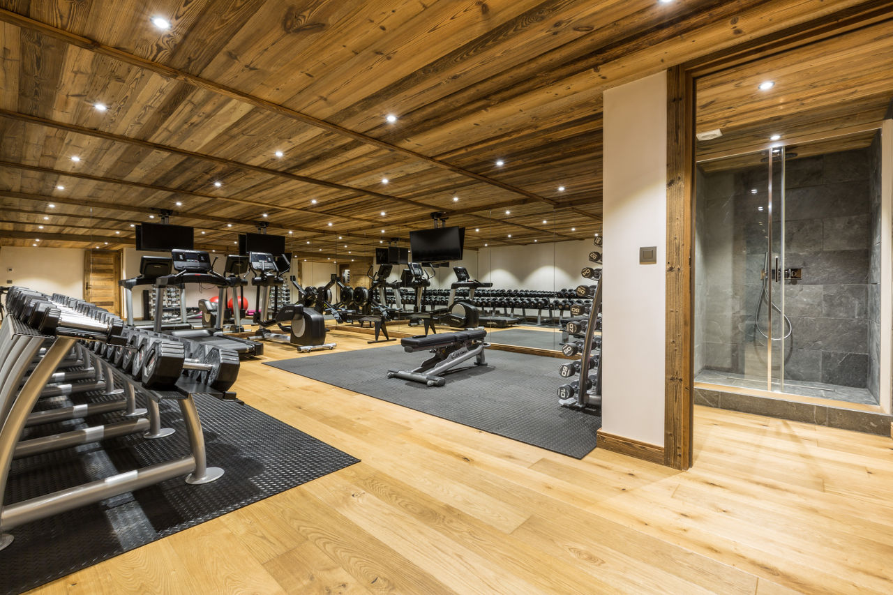 Gym at Chalet Baloo in Chamonix