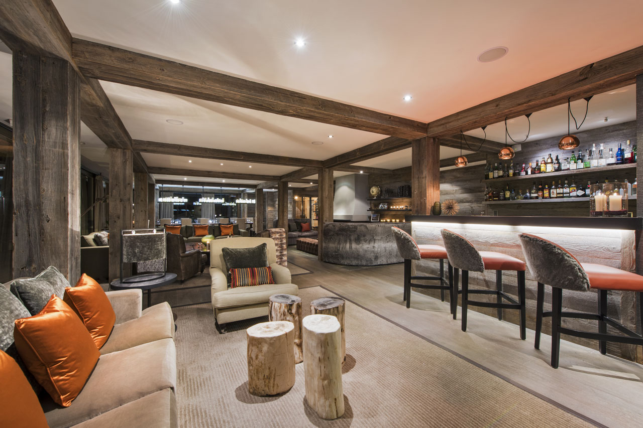 The Lodge Verbier bar in the main living area