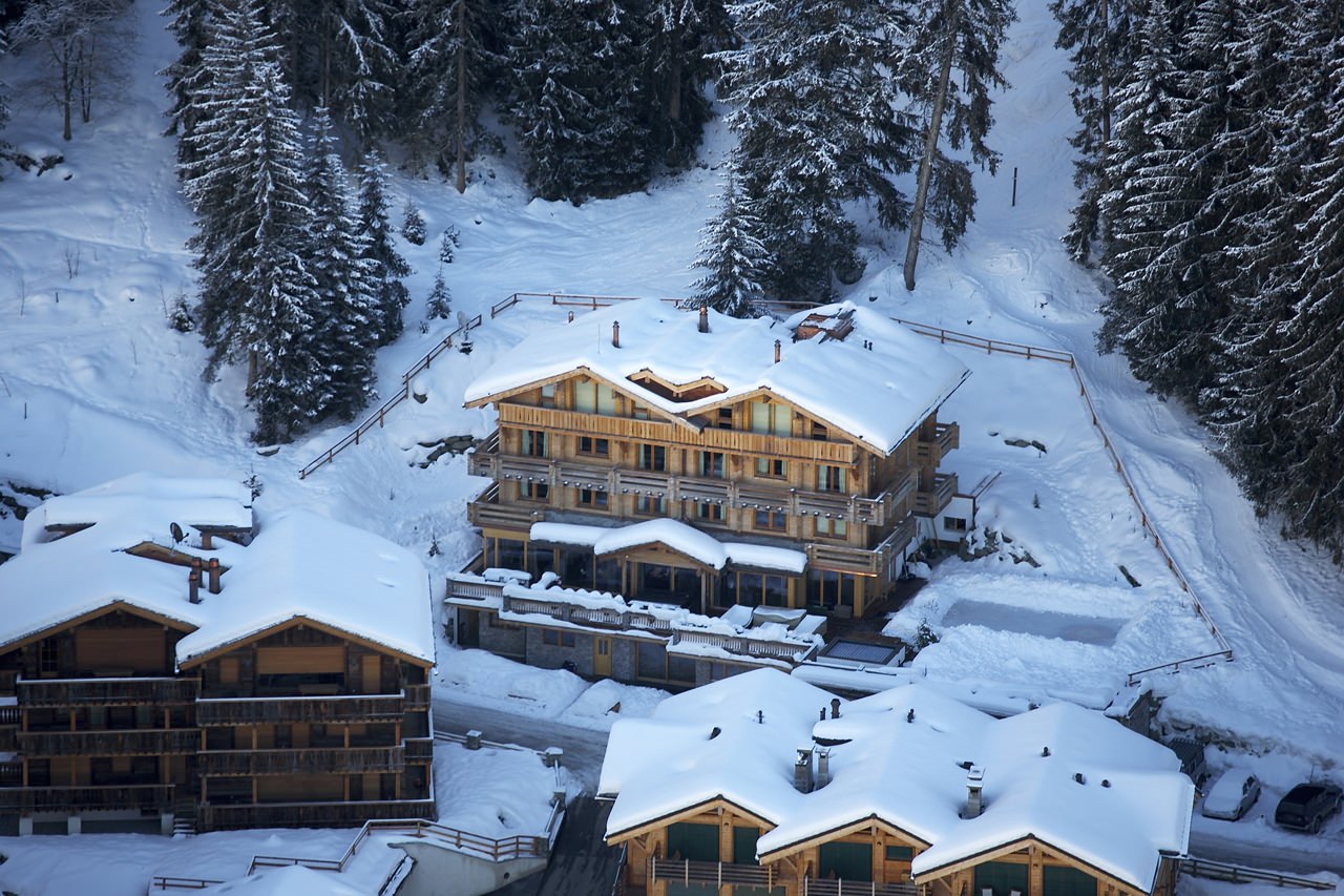 The Lodge Verbier exterior winter