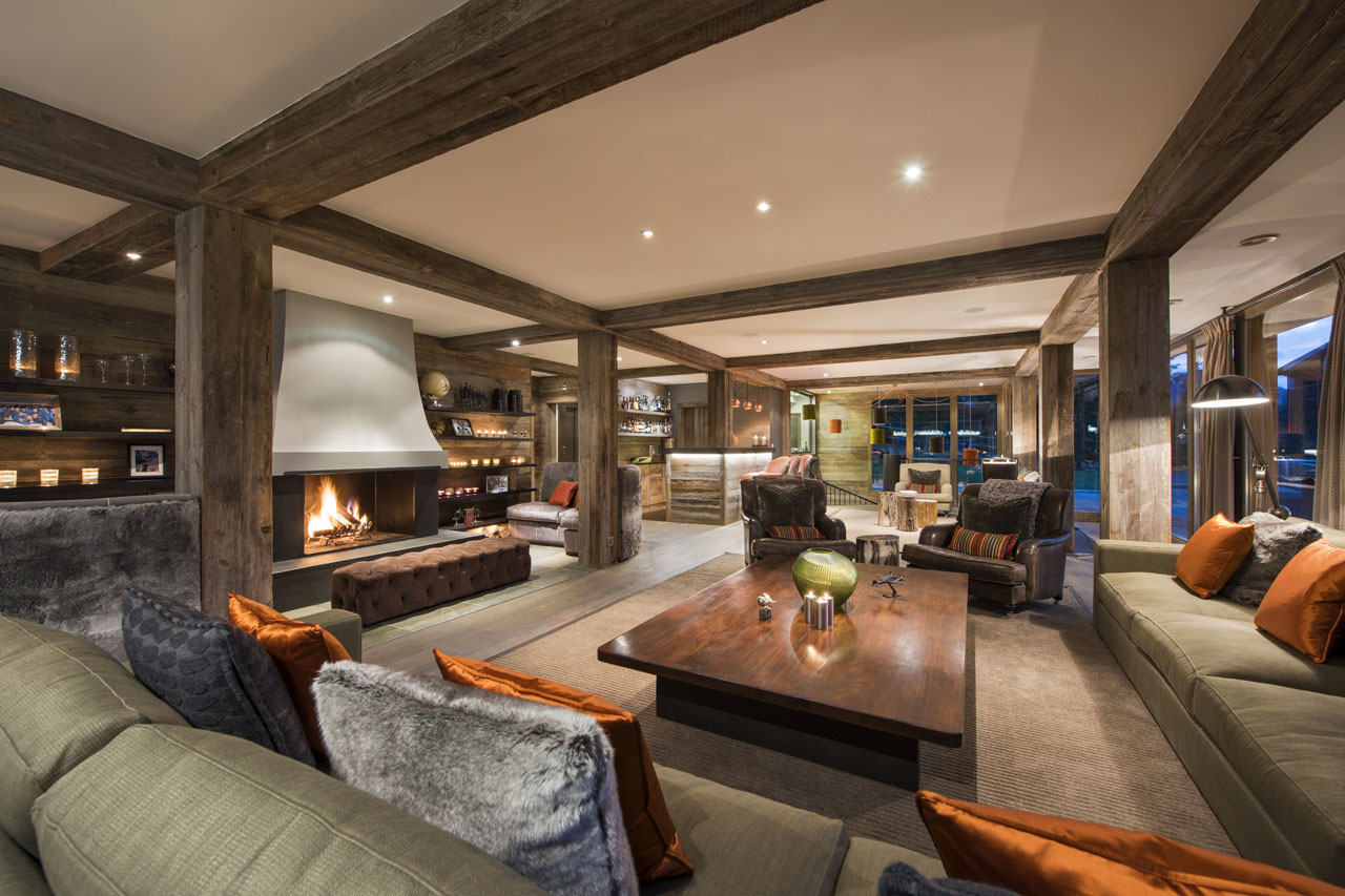 The Lodge Verbier spacious living area