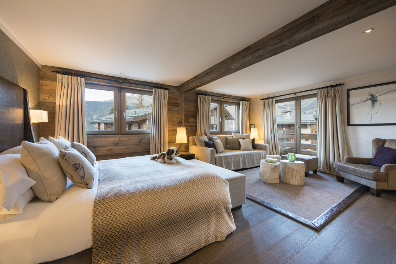 The Lodge Verbier luxurious bedroom suite