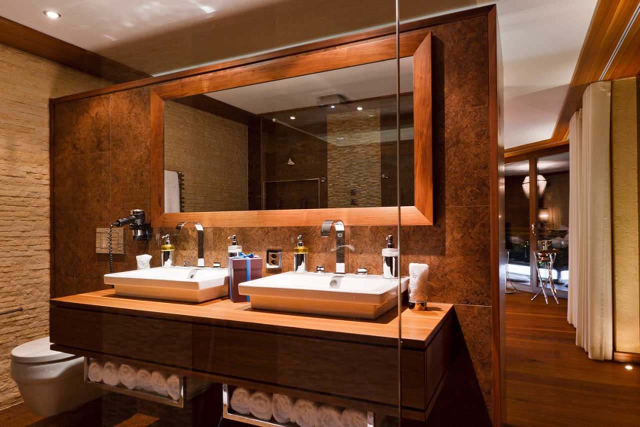 Master guest suite shower room at Chalet Zermatt Peak in Zermatt